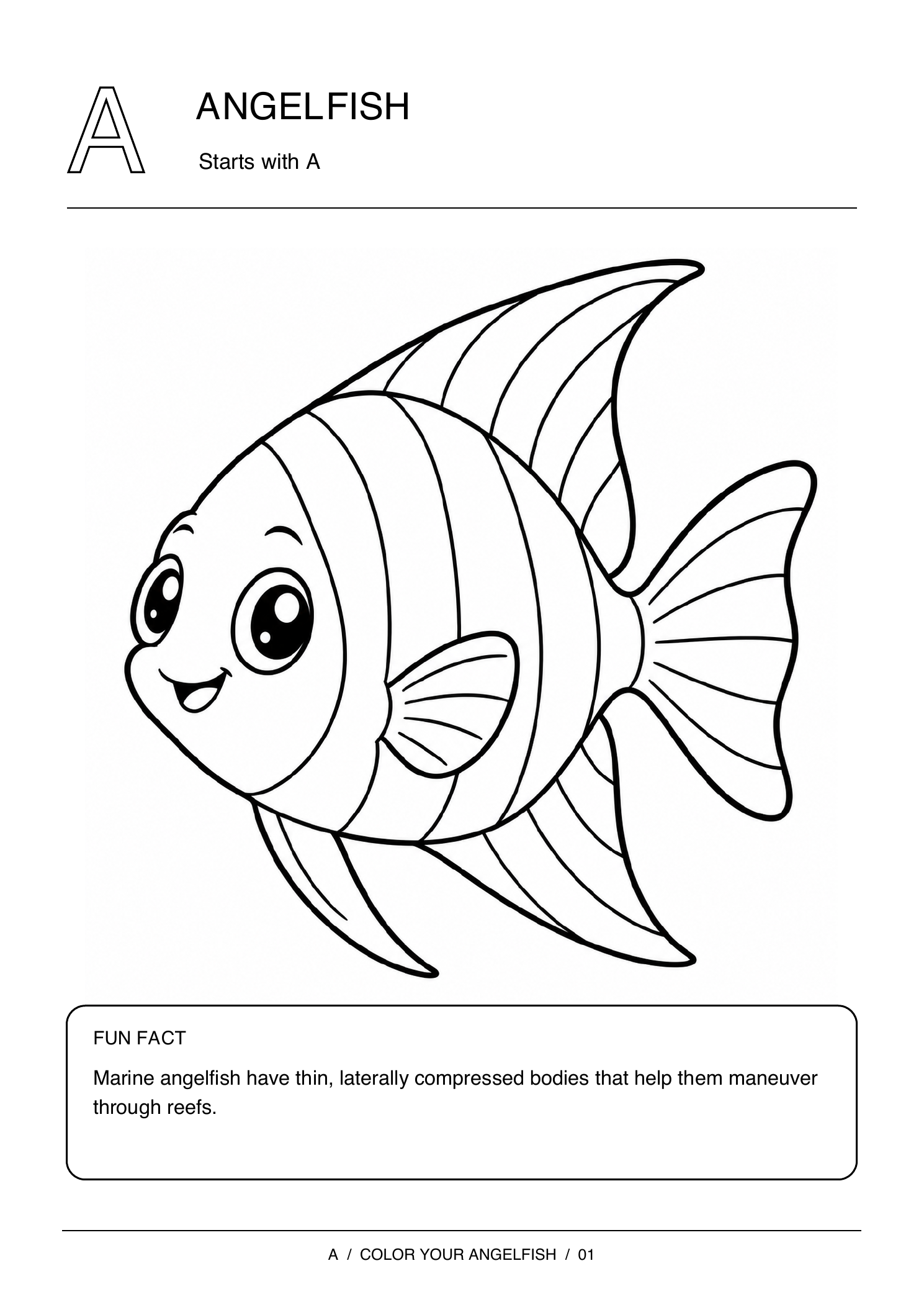 Underwater Alphabet Adventures sample page 1